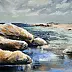 Yana Yeremenko - "LIMAN 2", peinture acrylique, paysage marin
