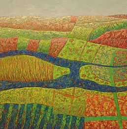 ZBIGNIEW BLEKIEWICZ, LOCUS 8, Масляная картина - холст, 100 x 100