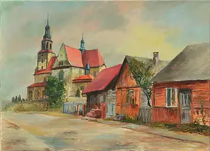   - ŁOPUSZNO Church from ul.włoszczowska Street