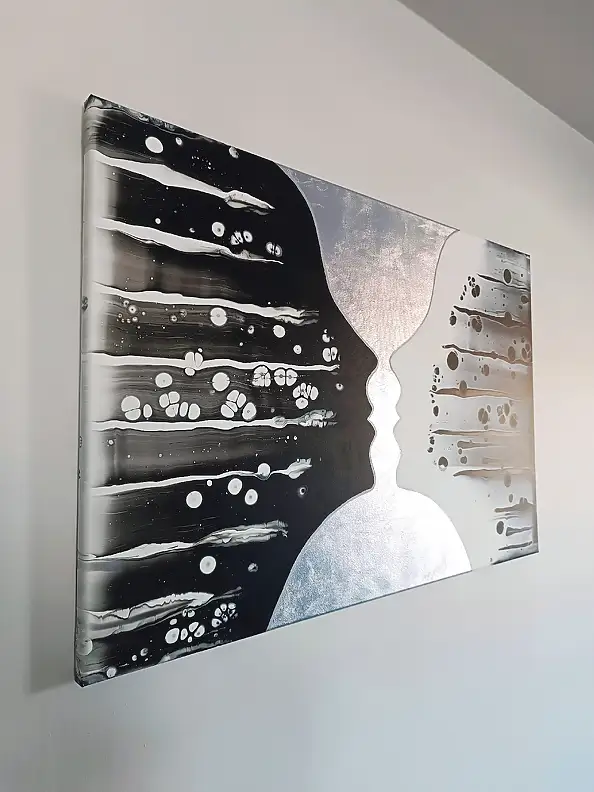 Joanna Bilska, SPIEGEL, Acryl-Bild - Leinwand, 90 x 60