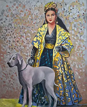 Renata Kulig Radziszewska, LUXURY, Oil painting - canvas, 81 x 100