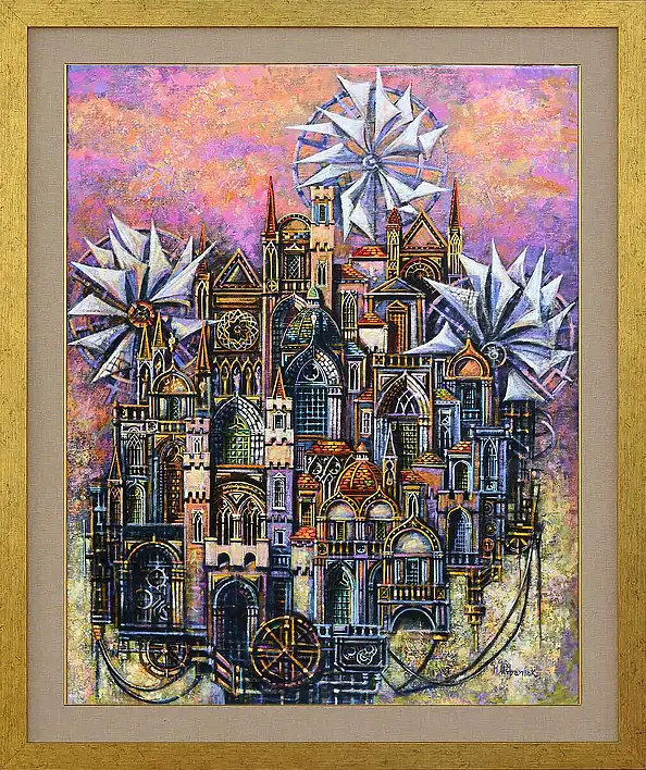 Maciej Urbaniak, La Mancha, Oil painting - canvas, 65 x 81