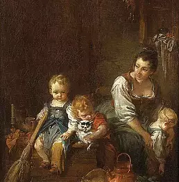 François Boucher - La belle Villageoise