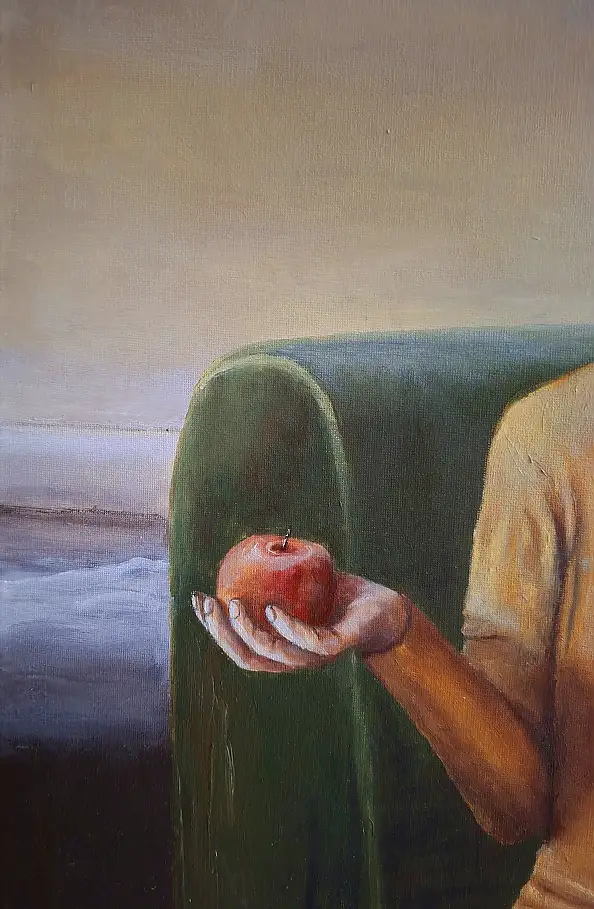 Giovanni Greco, the perversion of dualism, Oil painting, Acrylic painting - canvas, 80 x 80