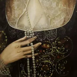 Sylwia Krupińska (Wójcik) - Lady Anne Pope (detail) Robert Peake the Elder
