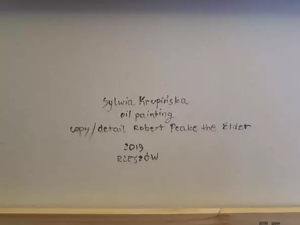 Sylwia Krupińska (Wójcik) - Lady Anne Pope (detail) Robert Peake the Elder