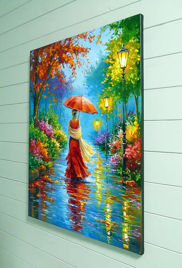 Olha Darchuk, Lady in Red, Obraz olejny - płótno, 60 x 80