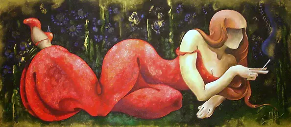 Sonia Pajgert - Lady in red.