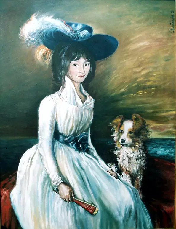 Tomasz Jaxa Kwiatkowski - Lady with dog