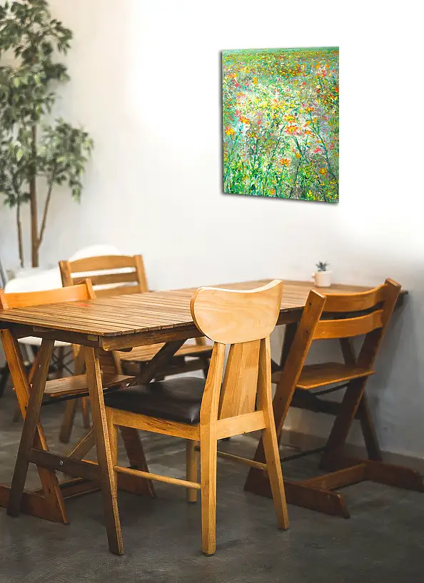 Jacek Rutkowski, Łąka 1, Obraz akrylowy - płótno, 40 x 50