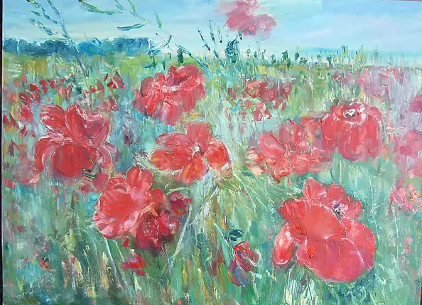 Kazimierz Komarnicki - Meadow of Maki