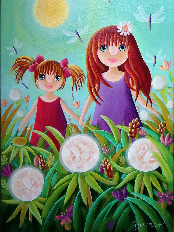 Wiesława Burnat - Meadow of my childhood