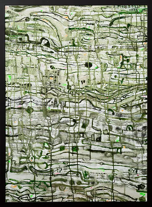Stanisław Młodożeniec, Łąka obłąkanych Nut, Obraz olejny - płótno, 80 x 110