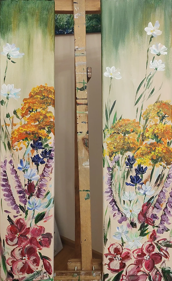 LUCYNA Wiech - Łąka - tryptyk 