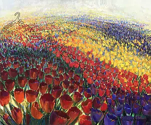 Joanna Brzostowska - Łąka tulipanów