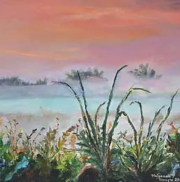 Małgorzata Marzęta - Meadow in the fog