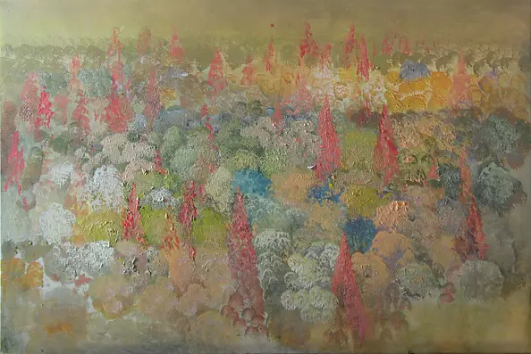 Hanna Gąsienica Samek - Łąka z różanymi kwiatami