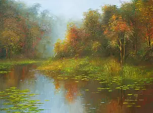 Henryk Radziszewski - Lake in the middle of the forest