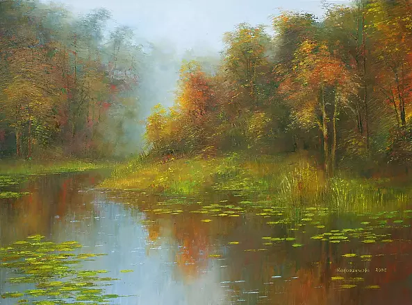 Henryk Radziszewski - Lake in the middle of the forest