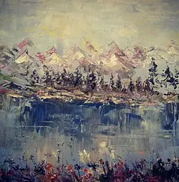 Anna Bukhal - Lake in the mountains