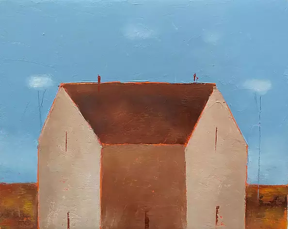 Kestutis Jauniskis - Landscape With House 4