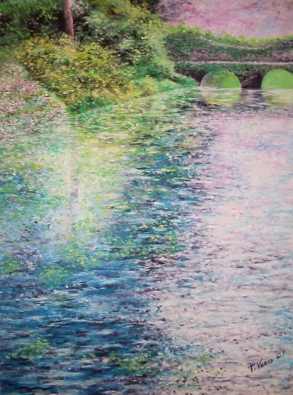 Titti Verni - Landscape with Bridge