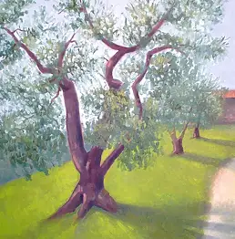 Sebastiano D`alia - Pejzaż z drzewem i domem