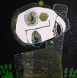 ewelina lochman, Лови зеленых, Інші, Акрилова картина - холст, 60 x 80