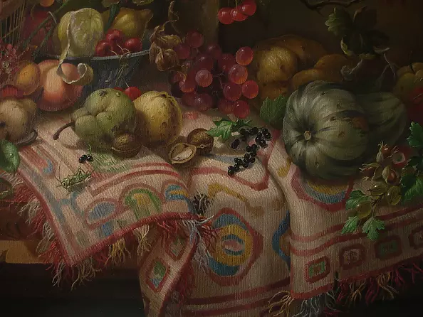 Aleksander Mikhalchyk - Large still life with fruit and vegetables. Episode. 