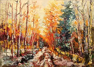 Kazimierz Komarnicki - Las. Leśna droga