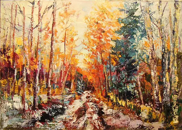 Kazimierz Komarnicki - Las. Leśna droga