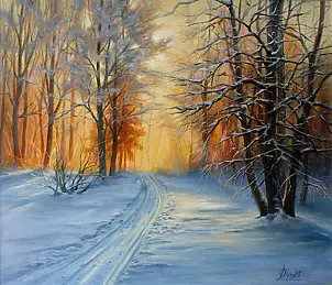 Lidia Olbrycht - Лес, солнце, зима
