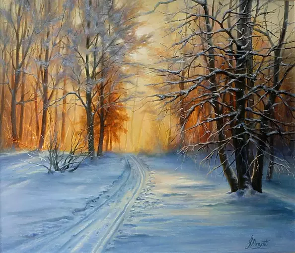 Lidia Olbrycht - Forest, sun, winter