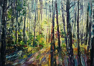 Kazimierz Komarnicki - Forest. Sunshine