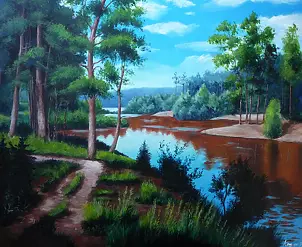 Paweł Kosior - Forest and lake