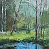 Sabina Salamon, Forest, Oil painting - canvas, 30 x 40