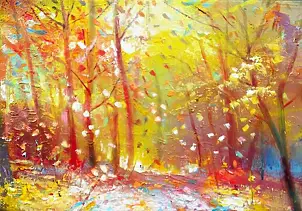 Włodzimierz Draczyński - Las w październiku