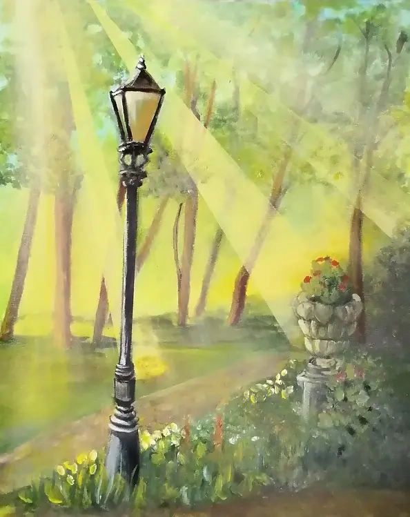 Hanna Sobecka - Lantern in the park