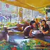 Barbara Gulbinowicz - Summer in the garden cafe.