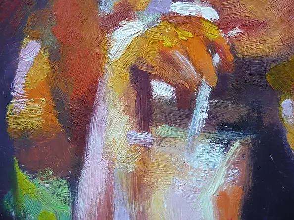 Barbara Gulbinowicz - Summer in the garden cafe.