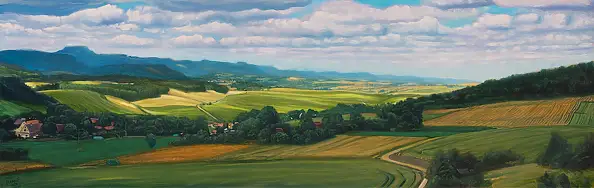 Wojciech Pater, Lato, Obraz olejny - płótno, 120 x 40
