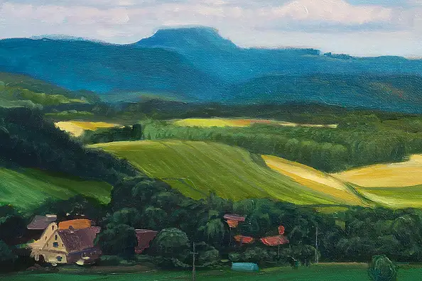 Wojciech Pater, Lato, Obraz olejny - płótno, 120 x 40