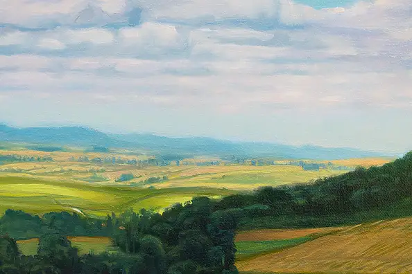 Wojciech Pater, Lato, Obraz olejny - płótno, 120 x 40