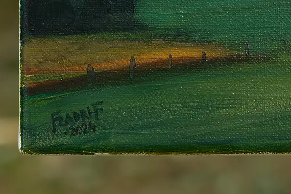 Wojciech Pater, Lato, Obraz olejny - płótno, 120 x 40