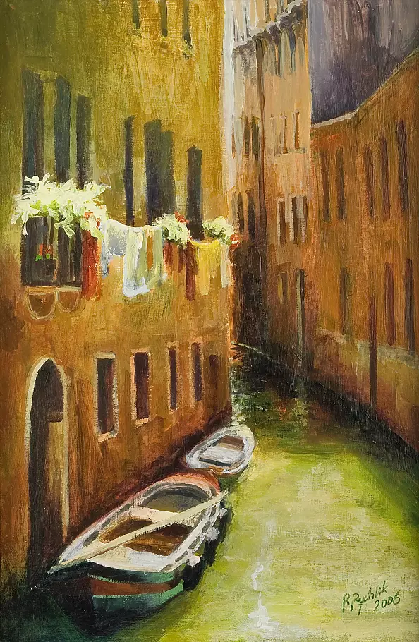 Renata Rychlik - Washing Venetian canal