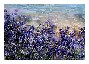 Teresa Kopańska - Lavender landscape