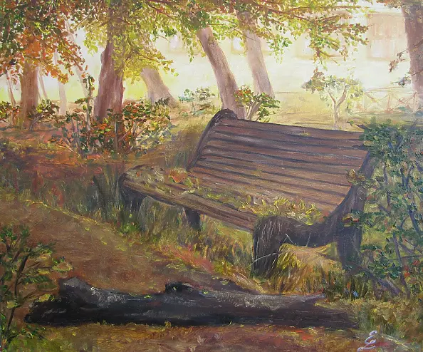 Emilia Lewandowska - Ławka w parku