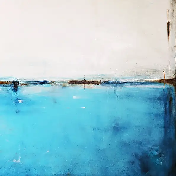Maja Gajewska, Lazur i turkus I, Obraz olejny - płótno, 150 x 100