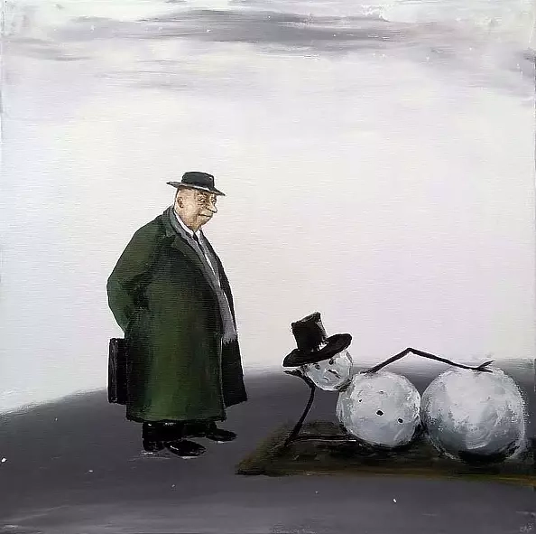 Andrzej Cybura - Lazy snowman