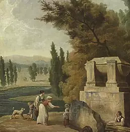 Hubert Robert - Le parc à Ermenonville